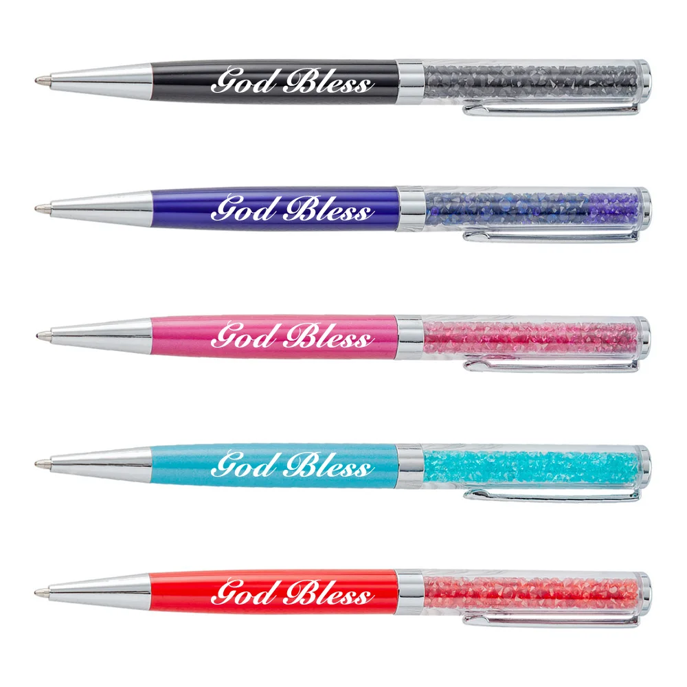 100 шт./лот Коммерческая металлическая шариковая ручка подарок канцелярские