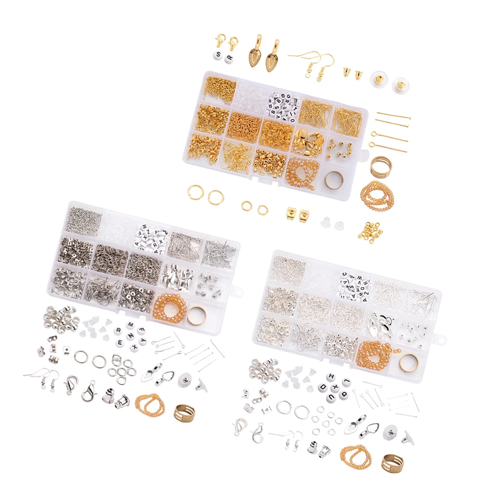 

Lots 1600x Jewelry Making Findings Accessory For Fashion Earrings Necklace