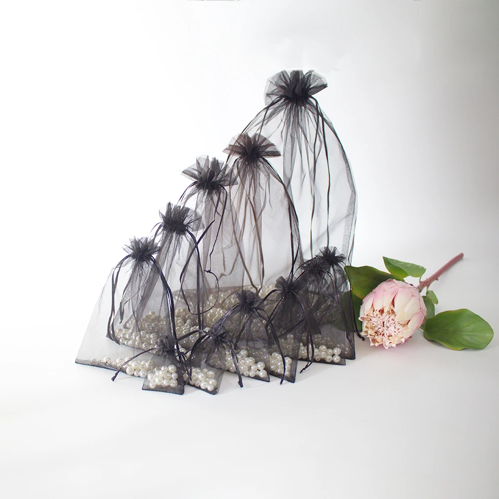 Органза для упаковки ювелирных изделий многоразмерный мешочек 5 × 7 9 12 10 15 сумочка