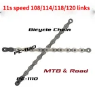 SRAM 11 Скорость MTB  Цепь для дорожного велосипеда PC-1110 PC-1130 108 114 118 120 ссылки с Мощность замок карабин