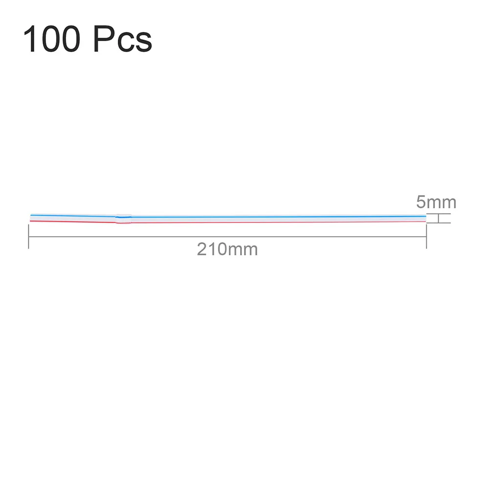 

Drinking Straws Food Grade Soft Plastic Disposable Straws 100/200/300/500/700 Pcs Bendable Straws for Bar Party Decorations