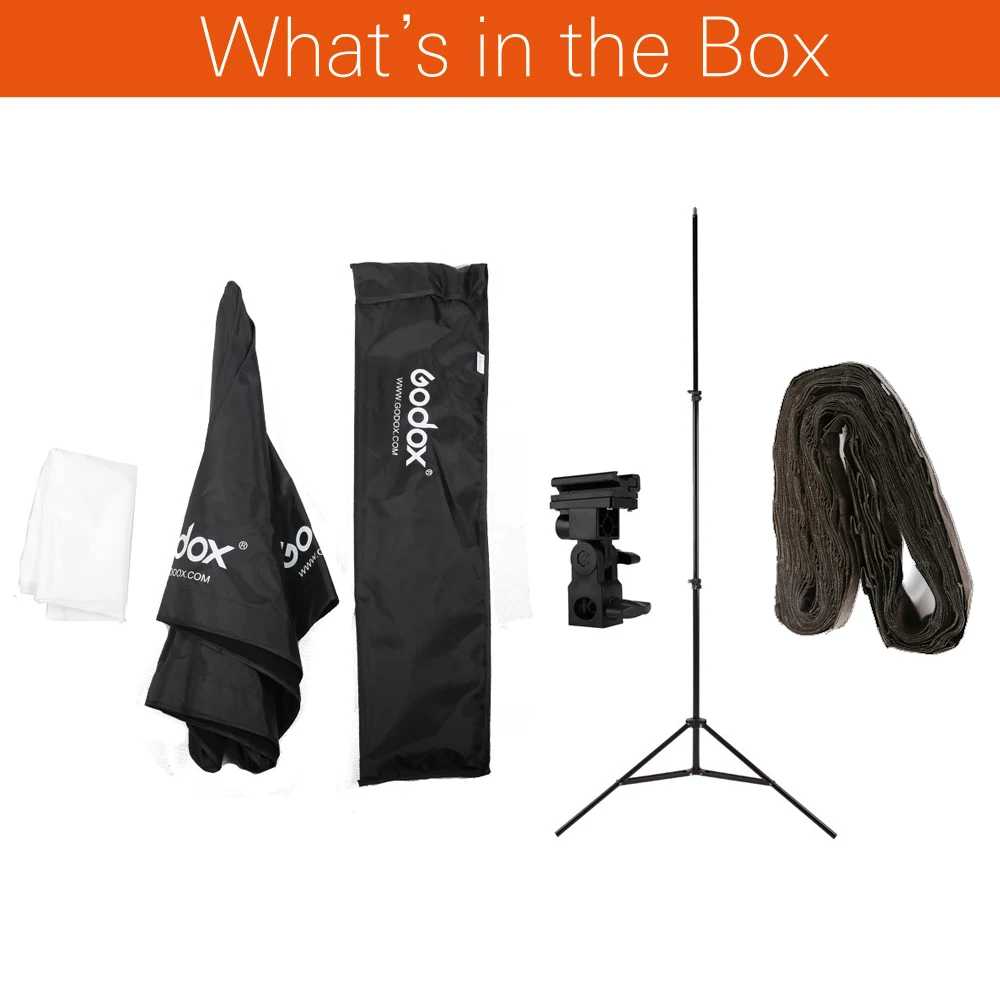 Софтбокс Godox прямоугольный держатель для вспышки с сотовой сеткой 60 х90 см 24 х35
