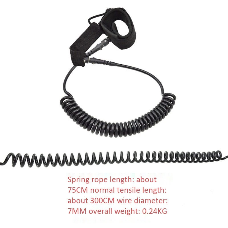 

KEEP DIVING Surfboard Foot Rope Surfboard Traction Rope TPU Traction Rope Wakeboard Anti-Lost Rope Outdoor Accessories