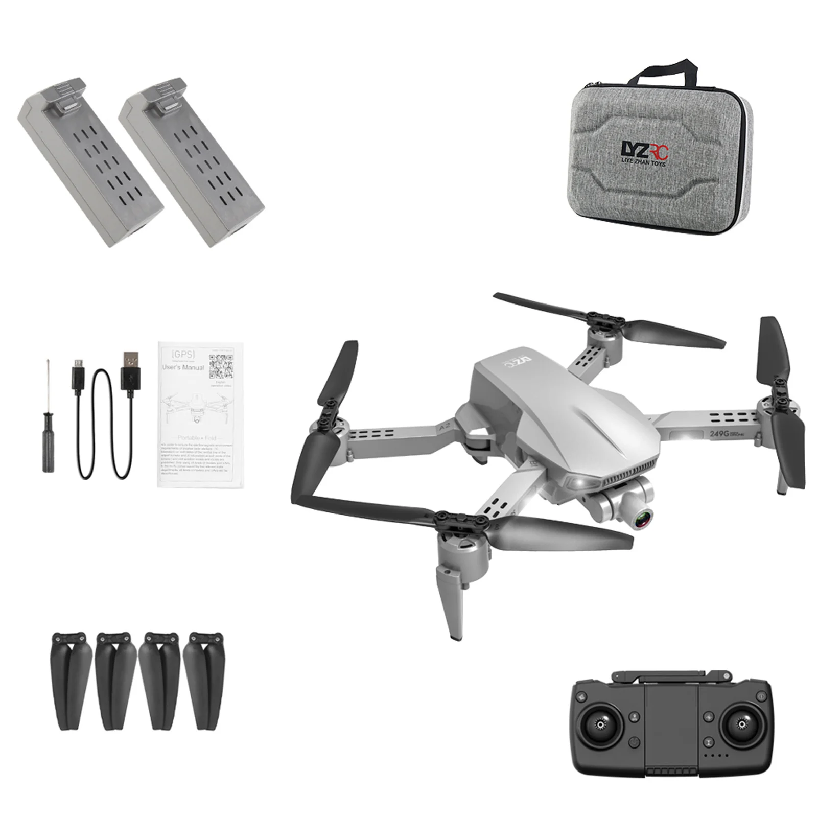 

Folding Drone 4k Professional High-definition Aerial Photography Two-axis Anti-shake Gimbal Gps Four-axis Aircraft