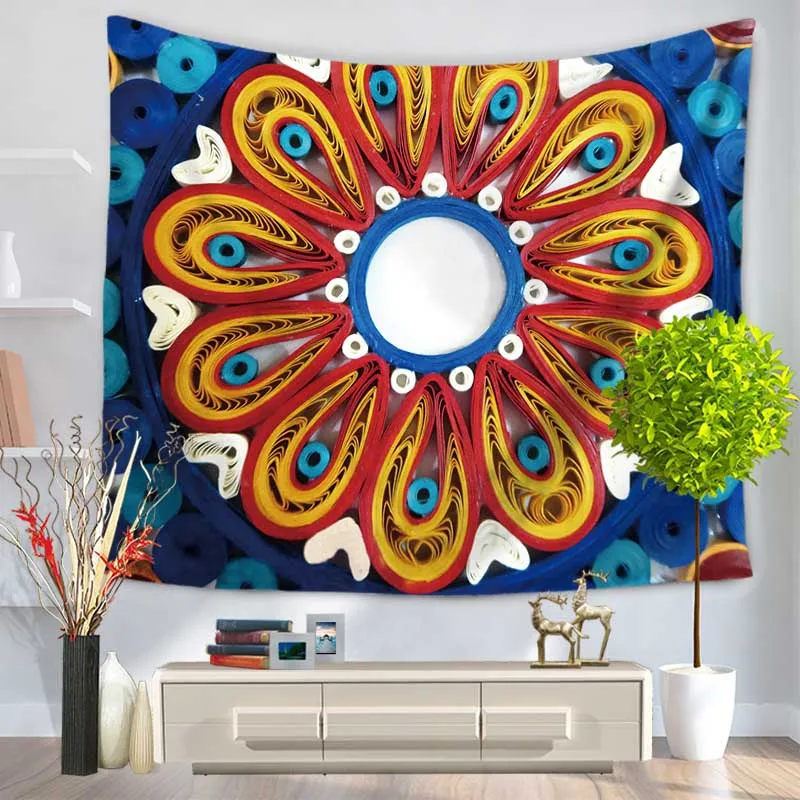 1 шт. настенный гобелен для спальни перья павлина гобелены с узором индийская