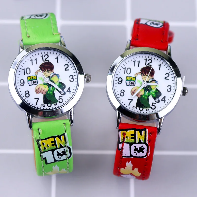 New Fashion Cartoon Children Watches Boys Leather Strap Wristwatch Quartz Kids Watch relogio infantil Montre Enfant