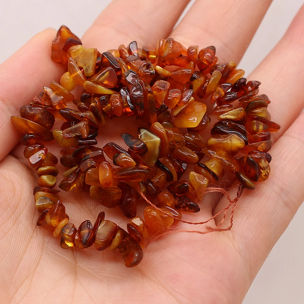

Wholesale Natural Stone 3-6mm Irregular Shape Freeform Chip Beads Red Amber Quartzs for Jewelry Making DIY Women Bracelet