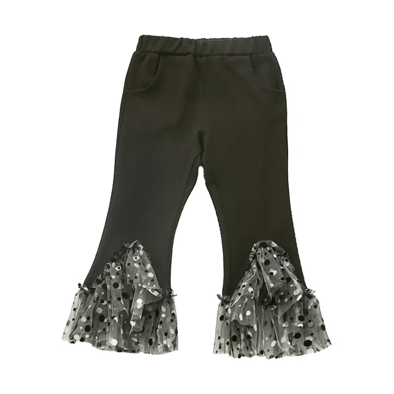 Шаровары для маленьких девочек джинсовая кружевная одежда джинсы штаны детские