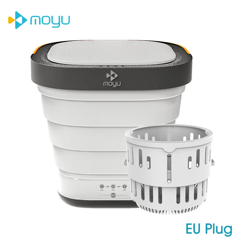 Moyu Washing Machine XPB08-F2 2 in 1 Portable Foldable Mini Washer Clothes Washing and Spin Dryer for Home Travel 110-240V