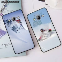 skiing snow skis silicone black phone case for samsung j2 4 5 6 7 8 prime pro plus duo neo j415 2016 8 9 j600 737 730