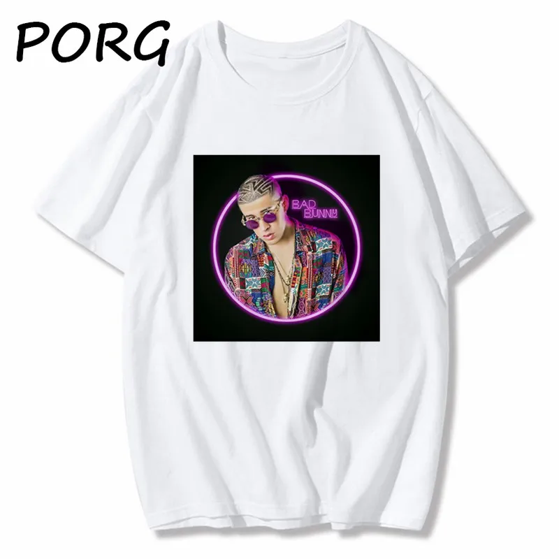 

Unisex Hip Hop Tshirts Bad Bunny Boys/Girls Cotton T Shirt Summer Fashion Tshirt Men's Short Sleeve Tees Male Harajuku T-shirt