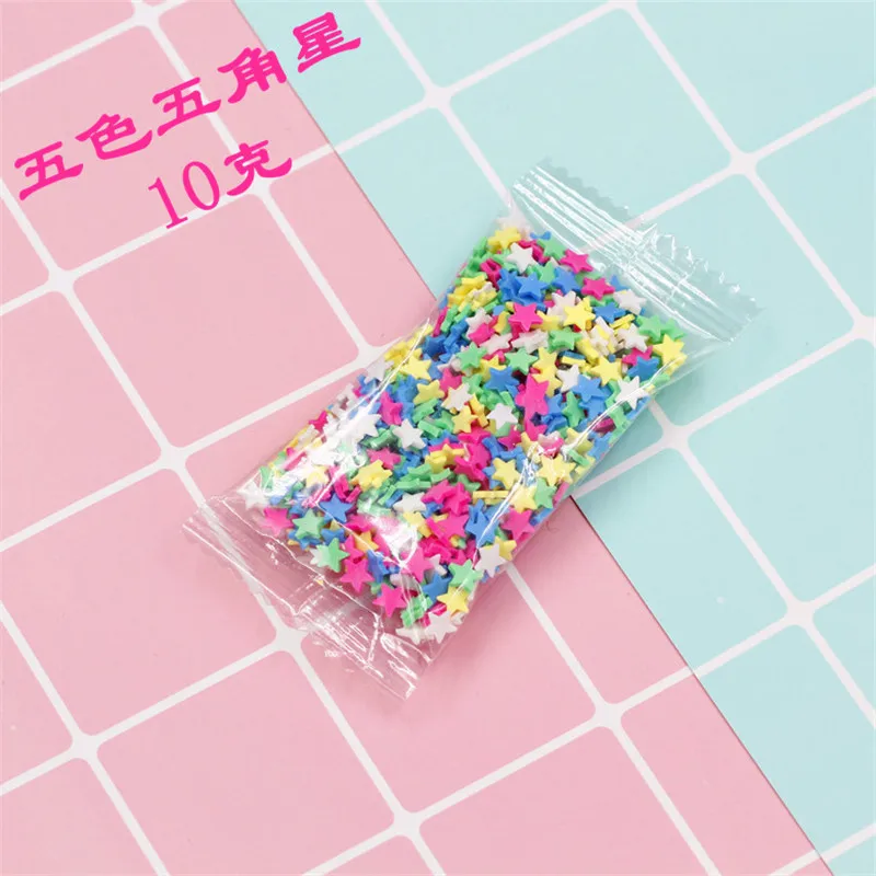 10g Fruit Fimo Bead Charms for Slime Accessories Fluffy DIY Decoration Addition Slime Clound Sand Toys Filler Glitter Clear Set - Цвет: 10
