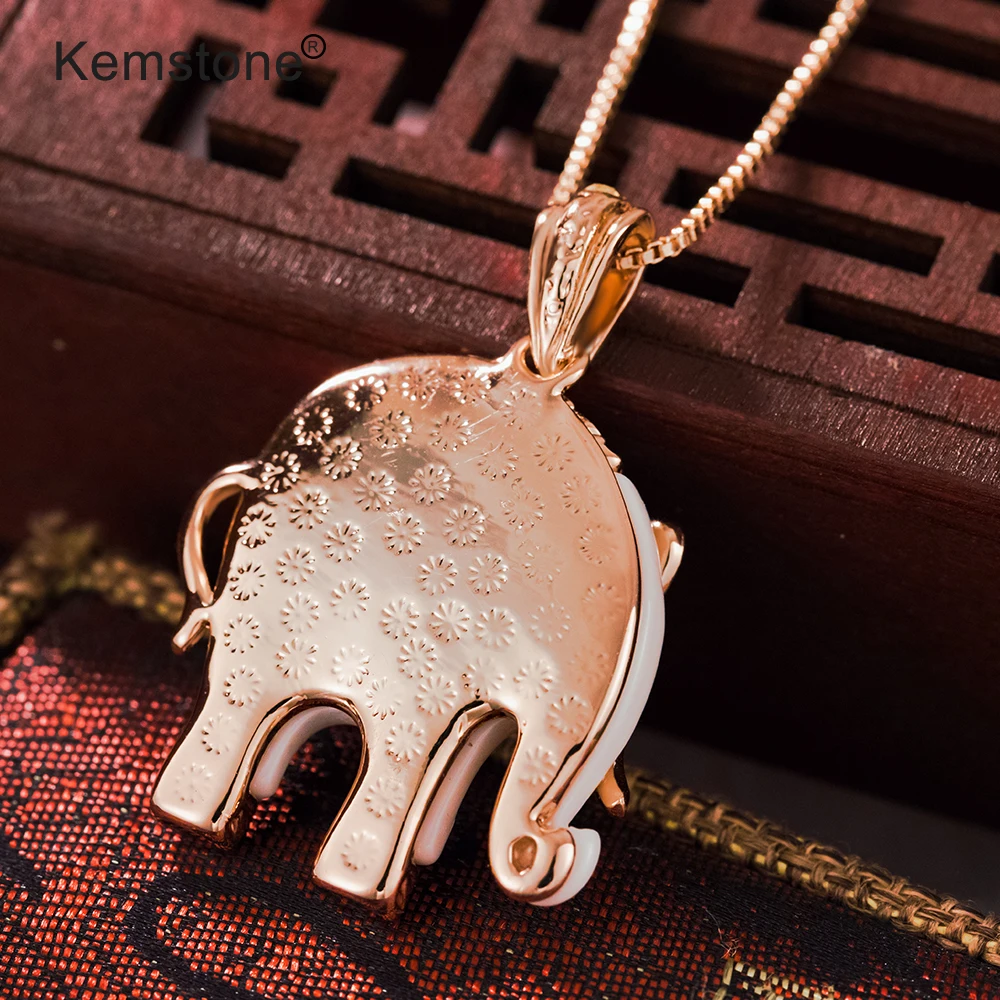 Kemstone Sexy Elephant Necklace &amp Pendants For Women Full Rhinestone Crystal Jewelry Necklaces 15&quot|pendants for women|elephant