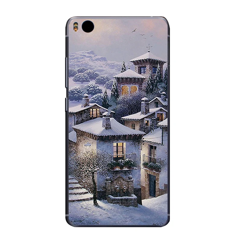 Phone Case For Xiaomi 5C Mi5 Mi5S Shell 5S Plus Cover Soft TPU for 6 Snow World Design Painted | Мобильные телефоны и