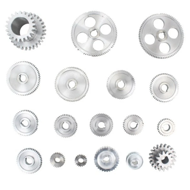 

18Pcs/Set CJ0618 Metal Gears Mini Lathe Gear Metal Cutting Machine Tool Gear