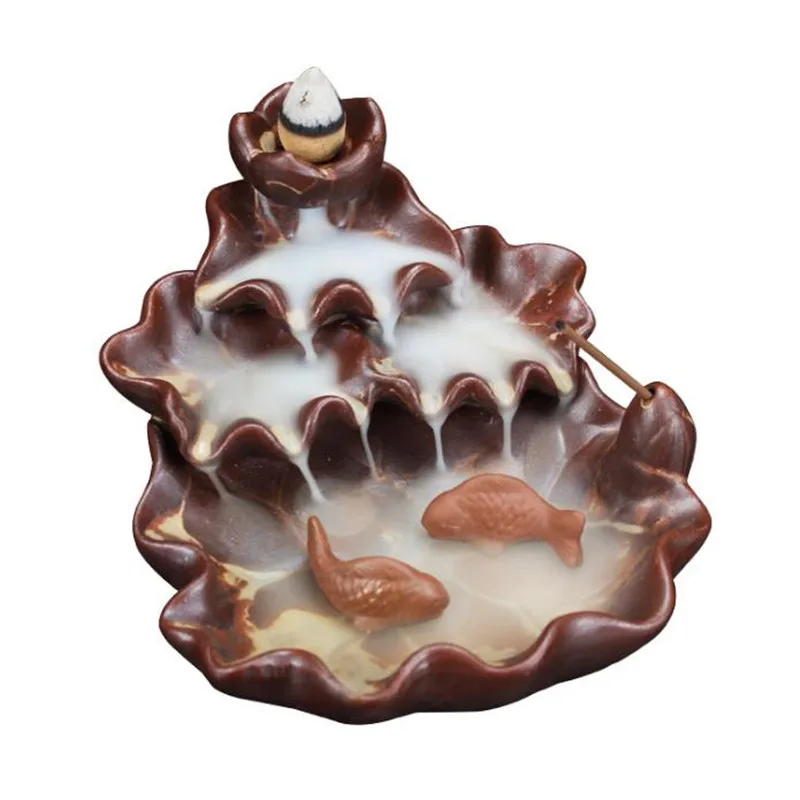 Новый мужланов обратного Ладан горелки Керамика дерьмо рыбы для плавания из