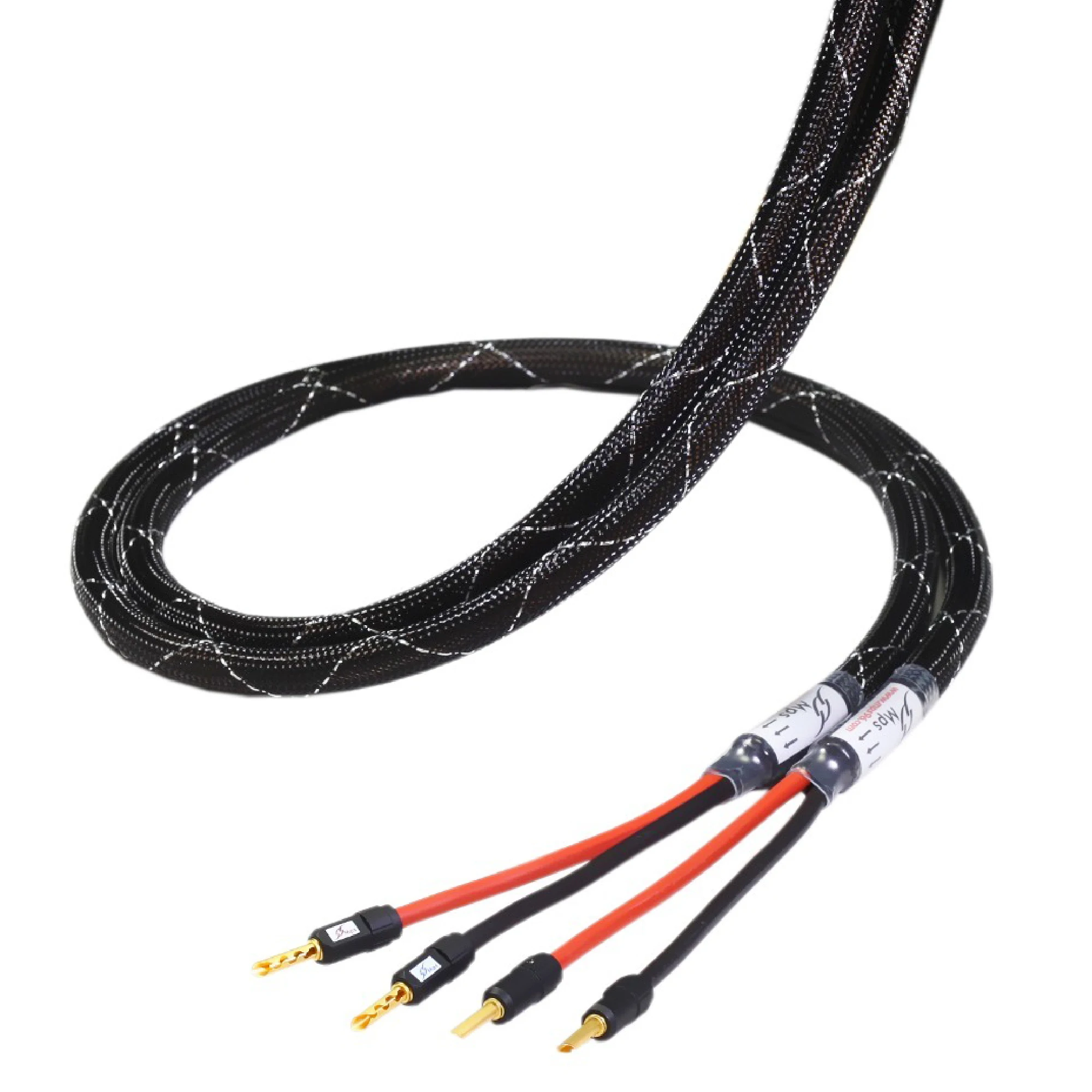 

HiFi MPS M-6SP HiFi 6N OCC+24K Gold Plated connector plug speaker audio cable amplifier CD DVD speaker wire
