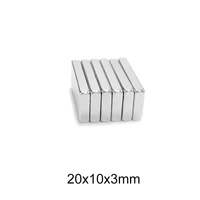 5100pcs 20x10x3 mm block powerful magnetic magnets sheet n35 neodymium magnet 20x10x3mm strong permanent ndfeb magnet 20103