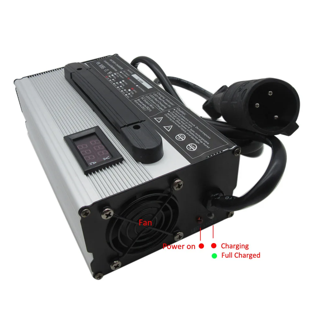 900W 24V 36V 48V 60V 72V LiFePO4 Battery Charger 29.2V 25A 43.8V 20A 58.4V 15A 73V 12A 87.6V 10A Golf Cart Forklift EZGO | Электроника