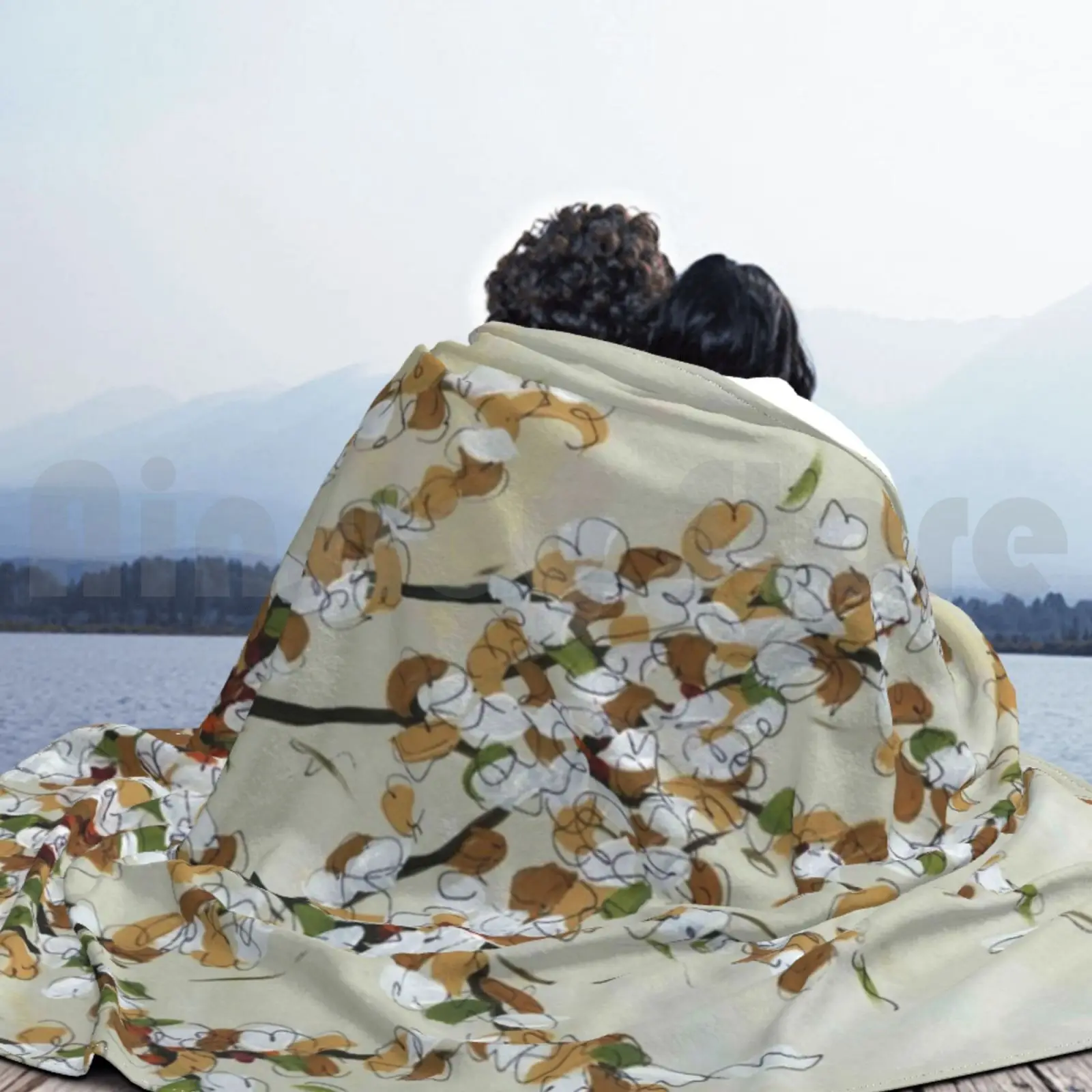 Одеяло сумасшедшее дерево Весна 2450 цветы искусство Jamiemorathart Jamie Morath