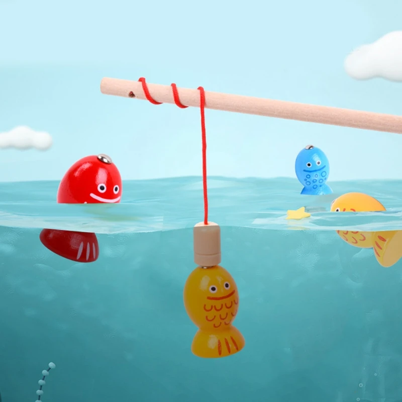 

Wooden Montessori Toys for Toddler, 3 in 1 Newest Version, Carrot Harvest, Fishing Games, Catching Worm, Sorting Puzzle