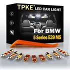 TPKE 20X комплект светодиодсветильник Ки для салона автомобиля без ошибок для 1997-2003 BMW 5 серии E39 M5 купольная дверь багажник подсветка номерного знака