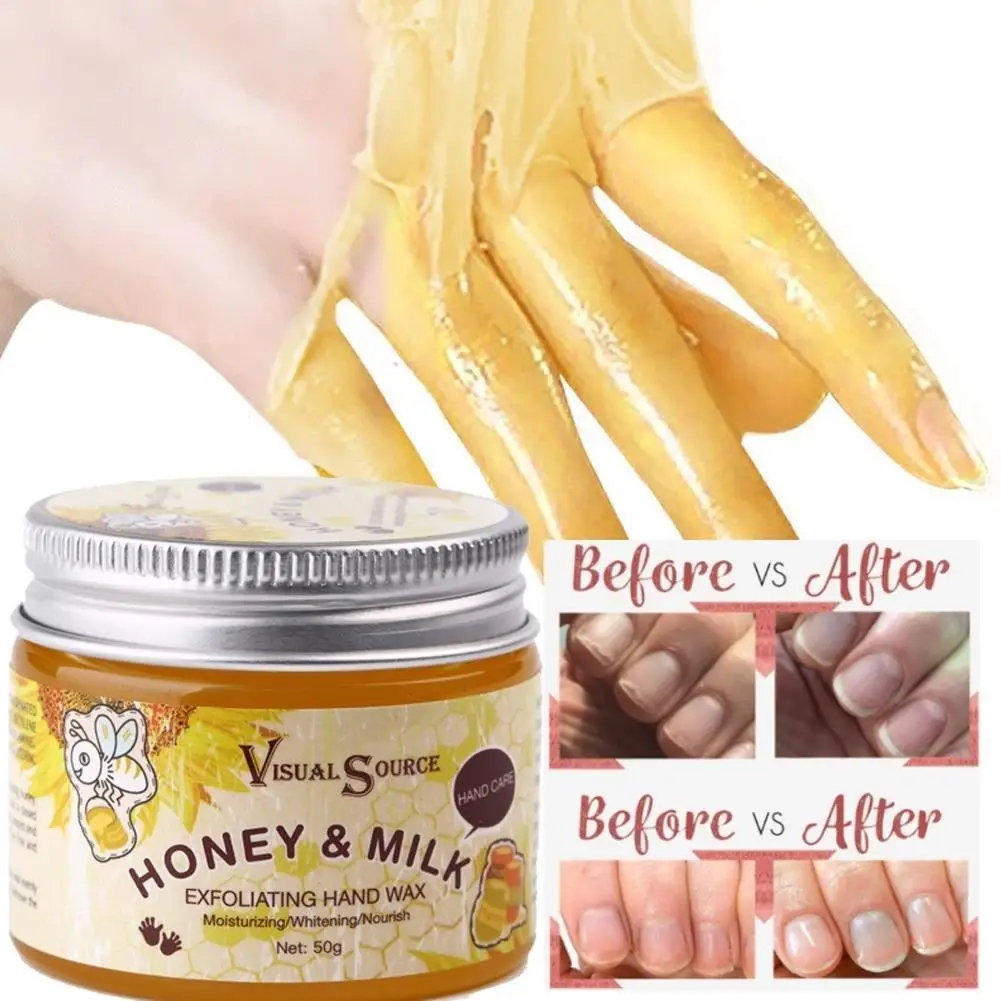 

Honey Hand Mask Moisturizing Hands Paraffin Wax Whitening Skin Care Repair Exfoliating Calluses Film Anti Aging Hand Skin Cream