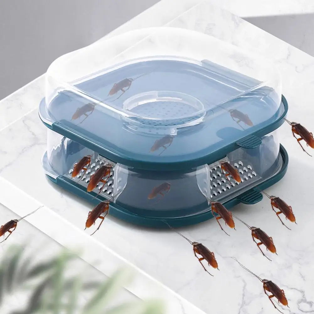 

Household Cockroach Traps Box Reusable Cockroach Bugs Roach Catcher No Peculiar Smell Wear-resistance Automatic Bugs Catcher