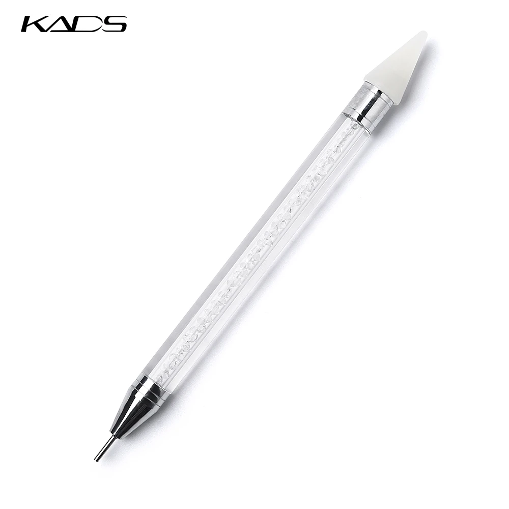 KADS ручка для точечного маникюра УФ-гелевая рисования стразы 2-сторонняя Кисть