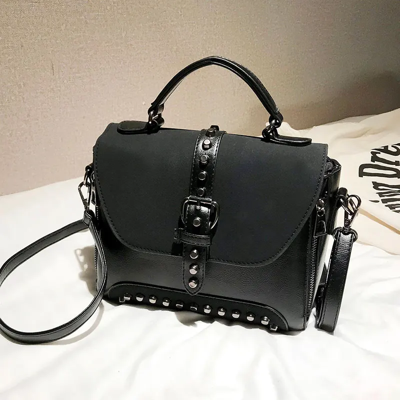 2019 женские сумки роскошные мессенджеры сумка с заклепками для девочек модная на