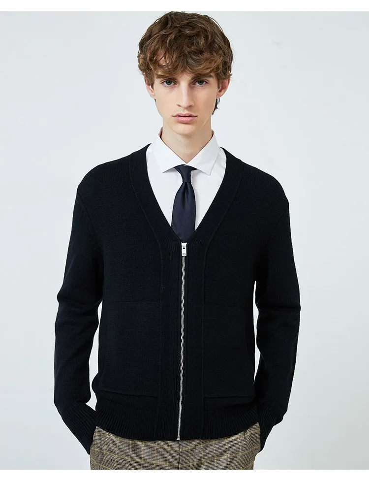 JackJones мужской вязаный кардиган с v-образным вырезом мужская одежда 219424501