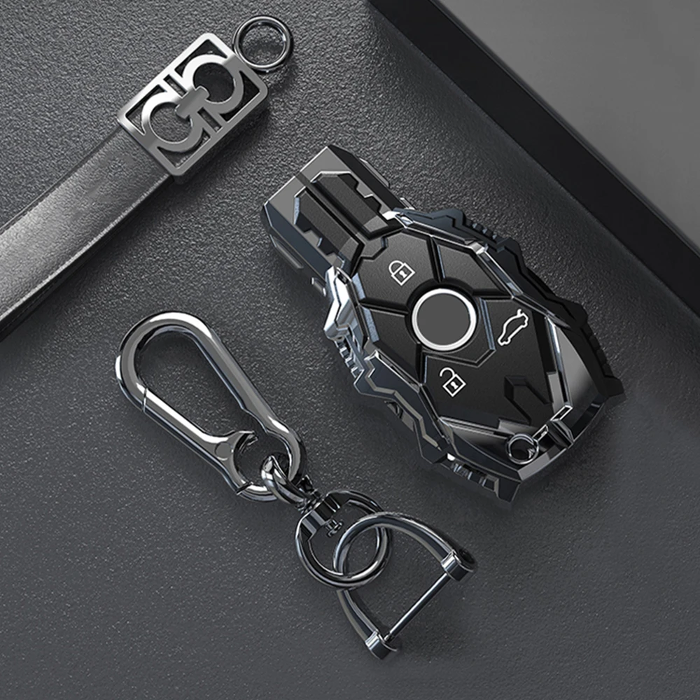 Новинка цинковый сплав 3 кнопки Автомобильный Дистанционный чехол для ключей Fob