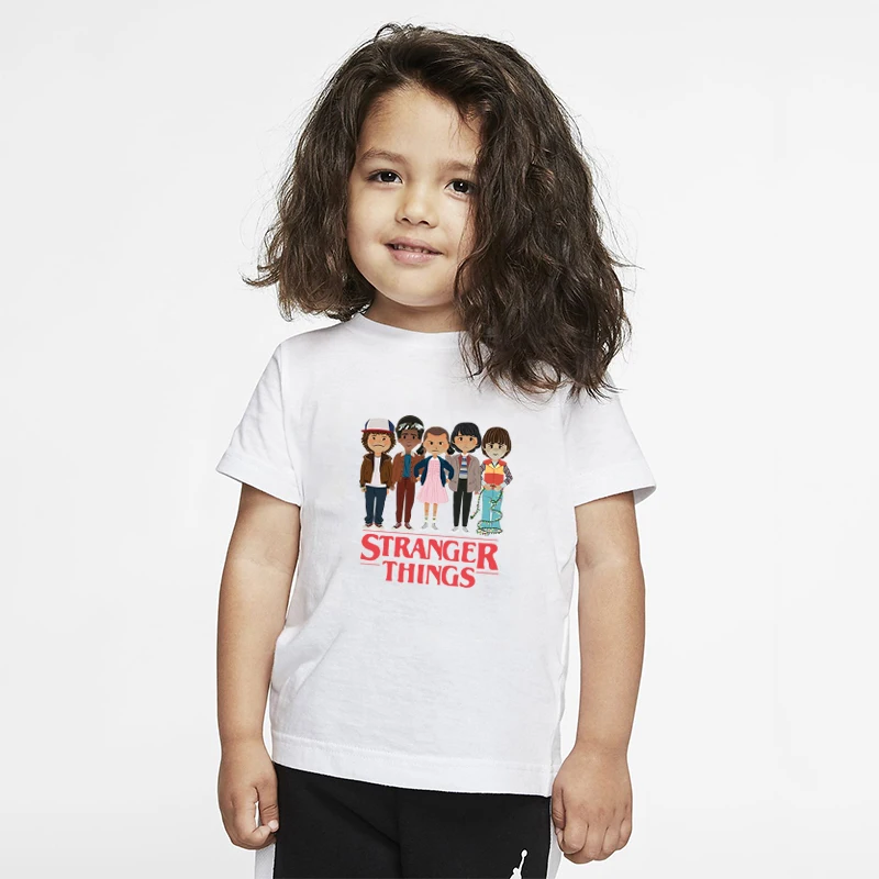 Футболка детская с коротким рукавом и принтом из сериала очень странные
