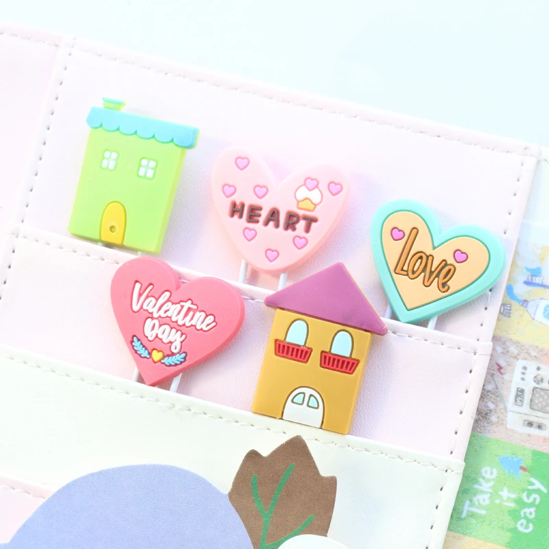 Domikee, креативные милые корейские kawaii металлические школьные скрепки, скрепки для студентов, Детские закладки, Подарочные канцелярские принадлежности, 3 шт