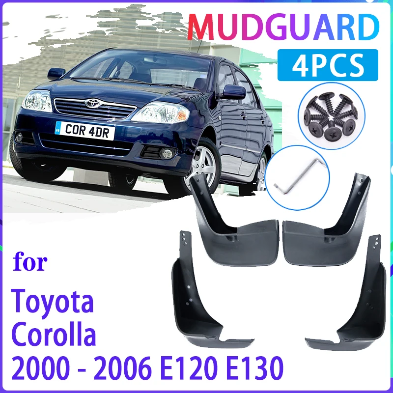 

Car Mud Flaps for Toyota Corolla E120 E130 2000~2006 2001 2002 2004 2005 Mudguard Splash Guards Fender Mudflaps Auto Accessories