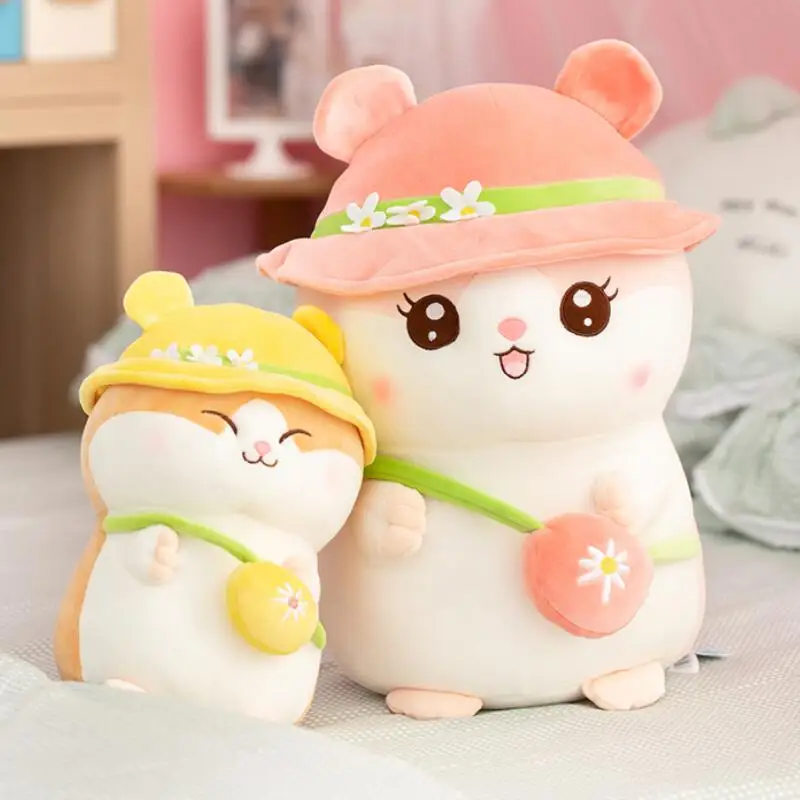 

Kawaii Hamster Plush Toys Stuffed Soft Animal Mouse Doll for Baby Kids Huggable Pillow Christmas Gift for Girl