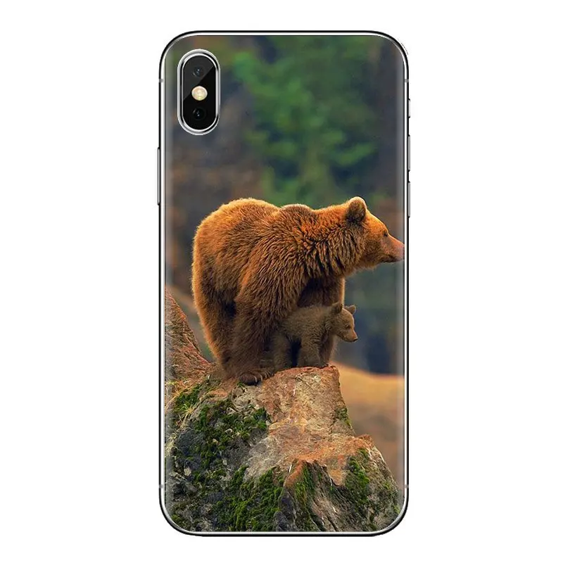 Transparent Soft Cases Covers Lonely Alaska Brown Bear For Samsung Galaxy J1 J2 J3 J4 J5 J6 J7 J8 Plus 2018 Prime 2015 2016 2017 |