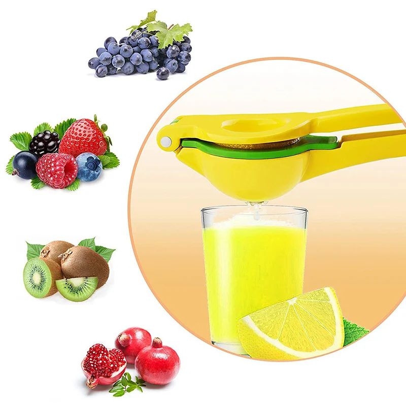 

Yellow Lemon Orange Squeezer 22*7*5CM Handle Press Multifunctional Kitchen Tool Manual Strainer Aluminum Alloy Fresh Juice Tools