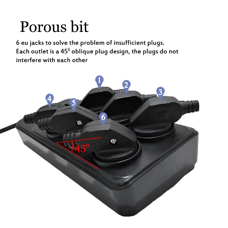 Умная электрическая розетка расширение Мощность полосы штепсельная вилка
