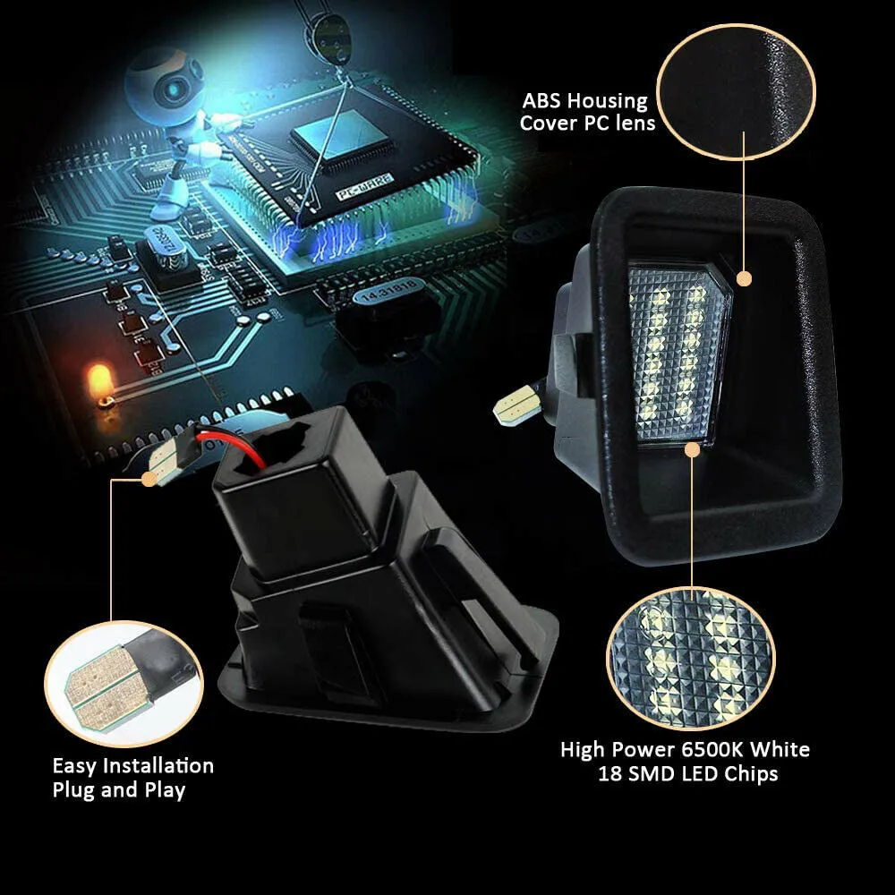 

Parts License Plate Light Replacement Accessories Canbus Design Error Free