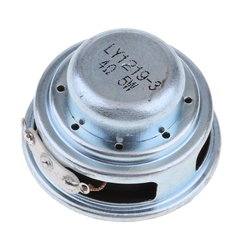 Professional 40mm 4Ohm 5W Full Range Audio Speaker PU Round Hi-Fi Stereo Sound Black | Электроника