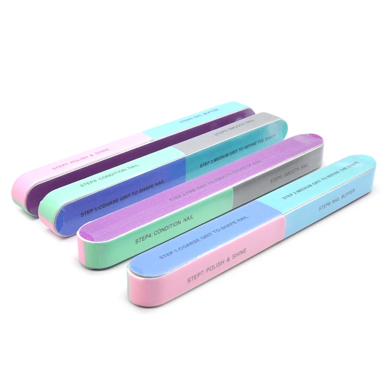 10 Pcs Nail Block Buffer Files 7 Side Multifunction Sponge Nails Care Tools Bloc Polissoir Ongle Gel Para Unha Kits | Красота и