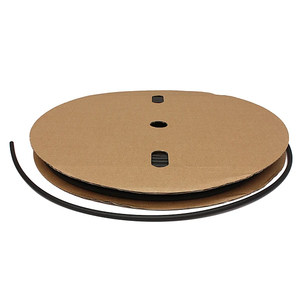 Прочный 100 футов/30 метров черный 6 мм ID полиолефин 2:1 термоусадочная трубка