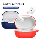 Силиконовый чехол для Redmi Mi AirDots 3, наушники-вкладыши, мягкий защитный чехол, чехол, футляр, чехол для Airdots3 TWS, чехол для наушников с пряжкой