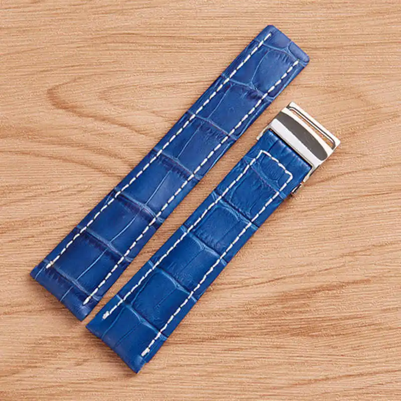 20mm 22mm 24mm Hight Qualite Genuine Leather Watch Band Strap Bracelet Fit For Bailing Avenger Series Watch