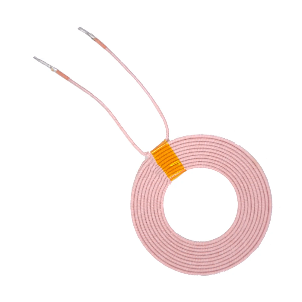 Taidacent 10 Pcs Inductance 14uH Diameter 39mm High Current Coil Wireless Power Supply Coil Inductance Air Core Coil