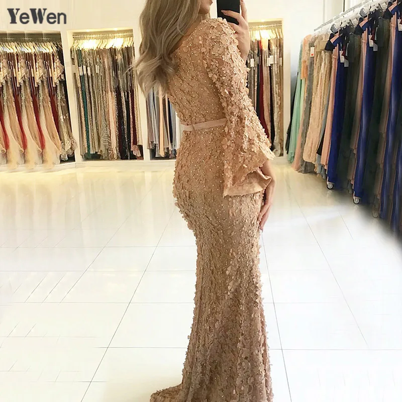 Сексуальные розовые вечерние платья русалки с v образным вырезом ручной работы