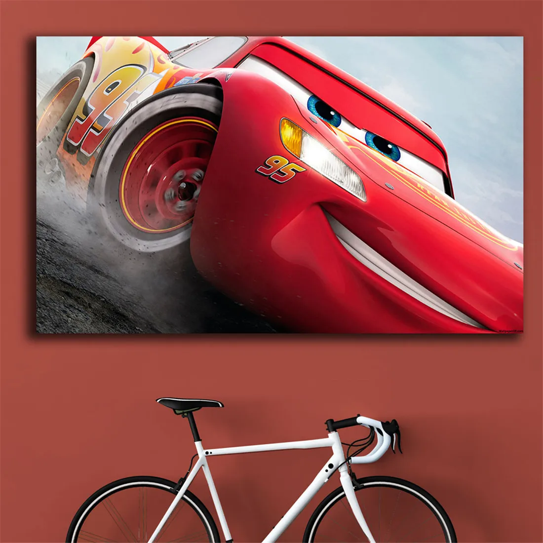 Cars Lightning Mcqueen картина маслом современные настенные художественные картины холст