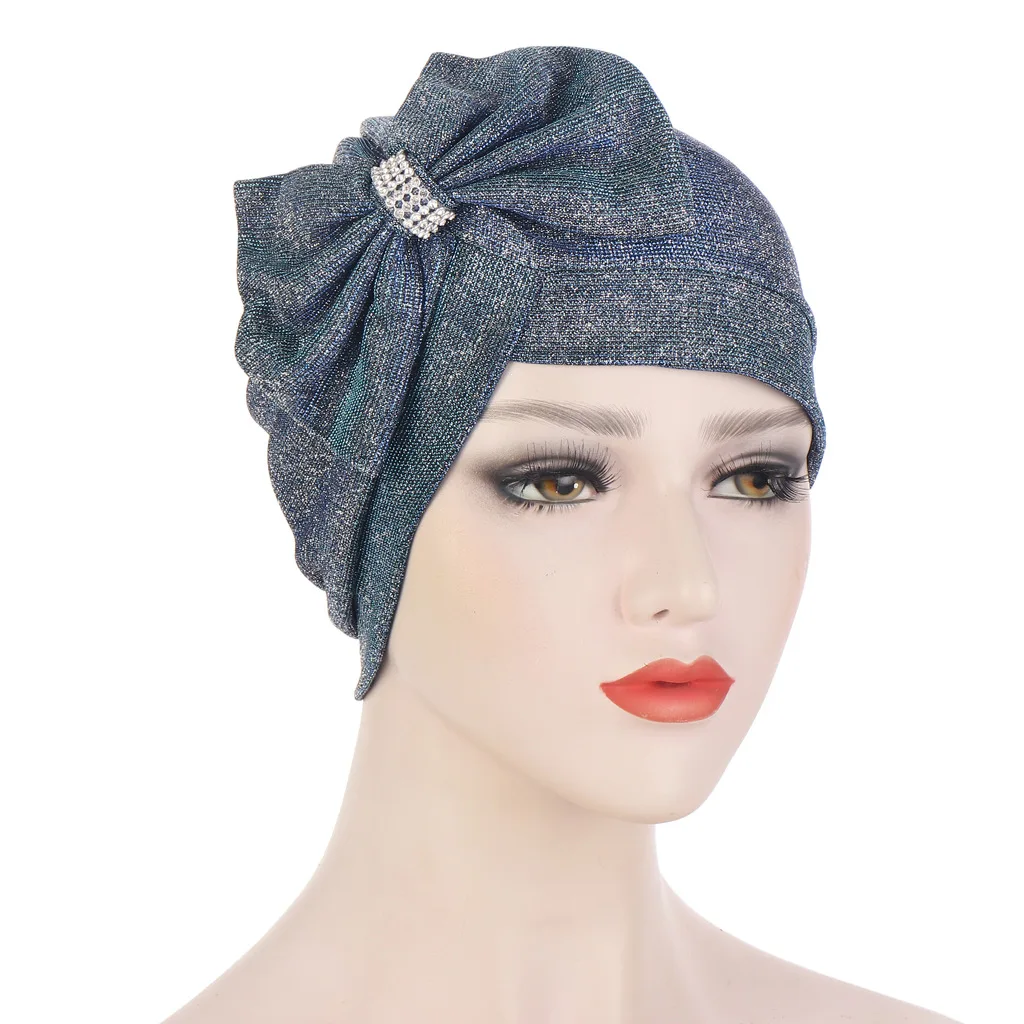 

Haar Accessoires Voor VrouwenThe new Bright Pink Bowknot Fashion Turban Forehead Big Cross Bow Stuck Drill