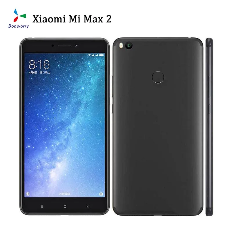 Разблокированный смартфон Xiaomi Mi Max 2 6 44 дюйма 4 Гб ОЗУ 128 ПЗУ 4G LTE 5300 мАч сканер